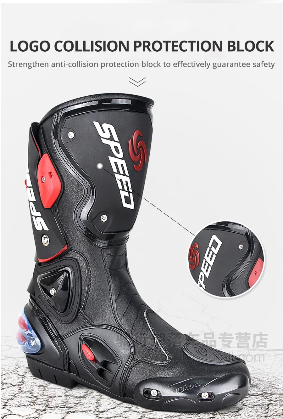 Motorcycle Long Boots Motocross Off-Road Rally Professional Racing Boots Motorbike Rider Biker Shoes Protection Equipment B1001