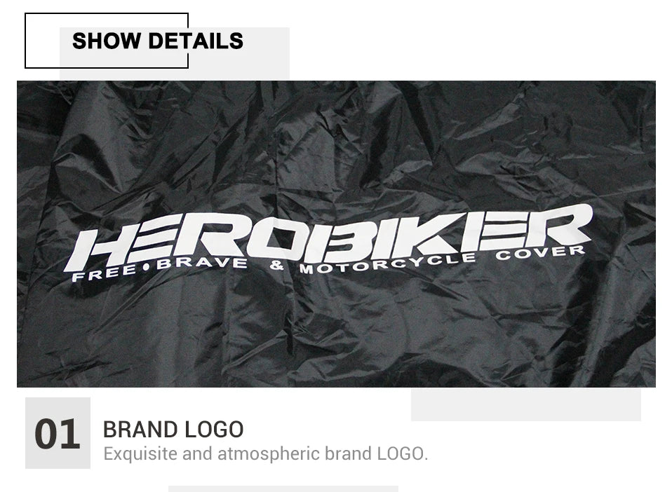 Motorcycle Cover Waterproof All Season Motorbike Cover Dustproof UV Protective Outdoor Indoor Moto Scooter Motorbike Rain Cover