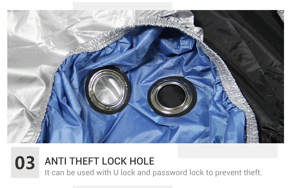 Motorcycle Cover Waterproof All Season Motorbike Cover Dustproof UV Protective Outdoor Indoor Moto Scooter Motorbike Rain Cover