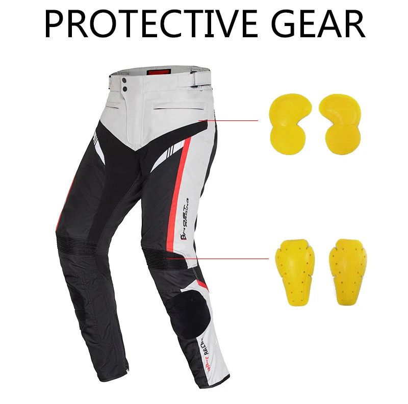 GHOST RACING Motorcycle Racing Jacket Man Waterproof Dirt Bike Pants Set With Protection Racing Suit Motocross Jacket Motor Suit