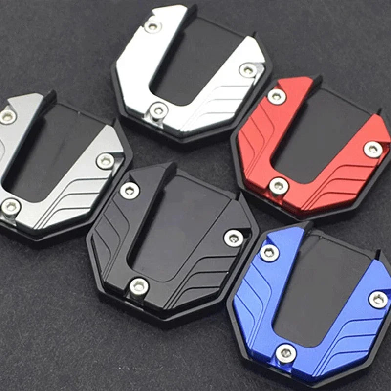 Scooter Motorbike Accessories Extension Foot Pad Support Plate Aluminum Alloy Motorcycle Bike Kickstand Extender Foot Side Stand