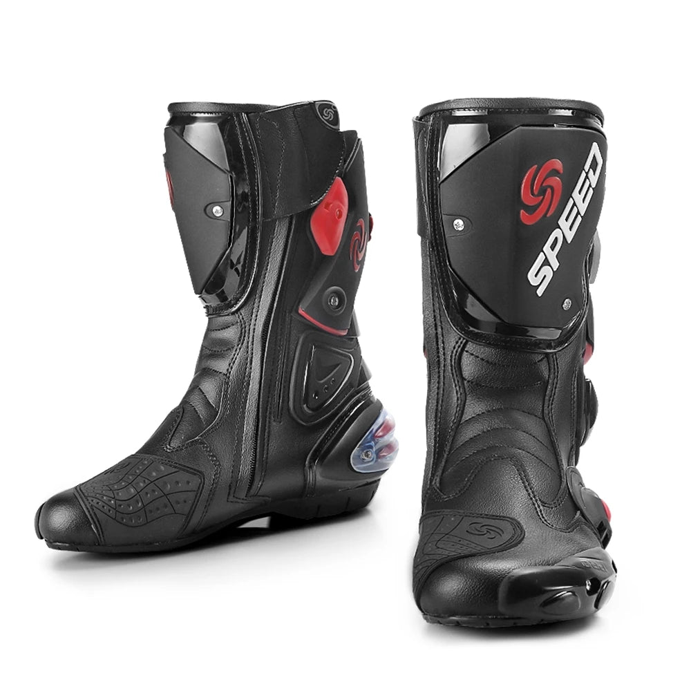 Motorcycle Long Boots Motocross Off-Road Rally Professional Racing Boots Motorbike Rider Biker Shoes Protection Equipment B1001