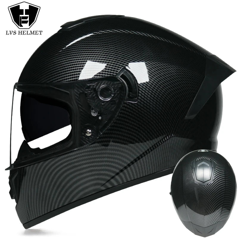 Caschi integrali da corsa invernali caldi con doppia visiera, casco da moto sportivo