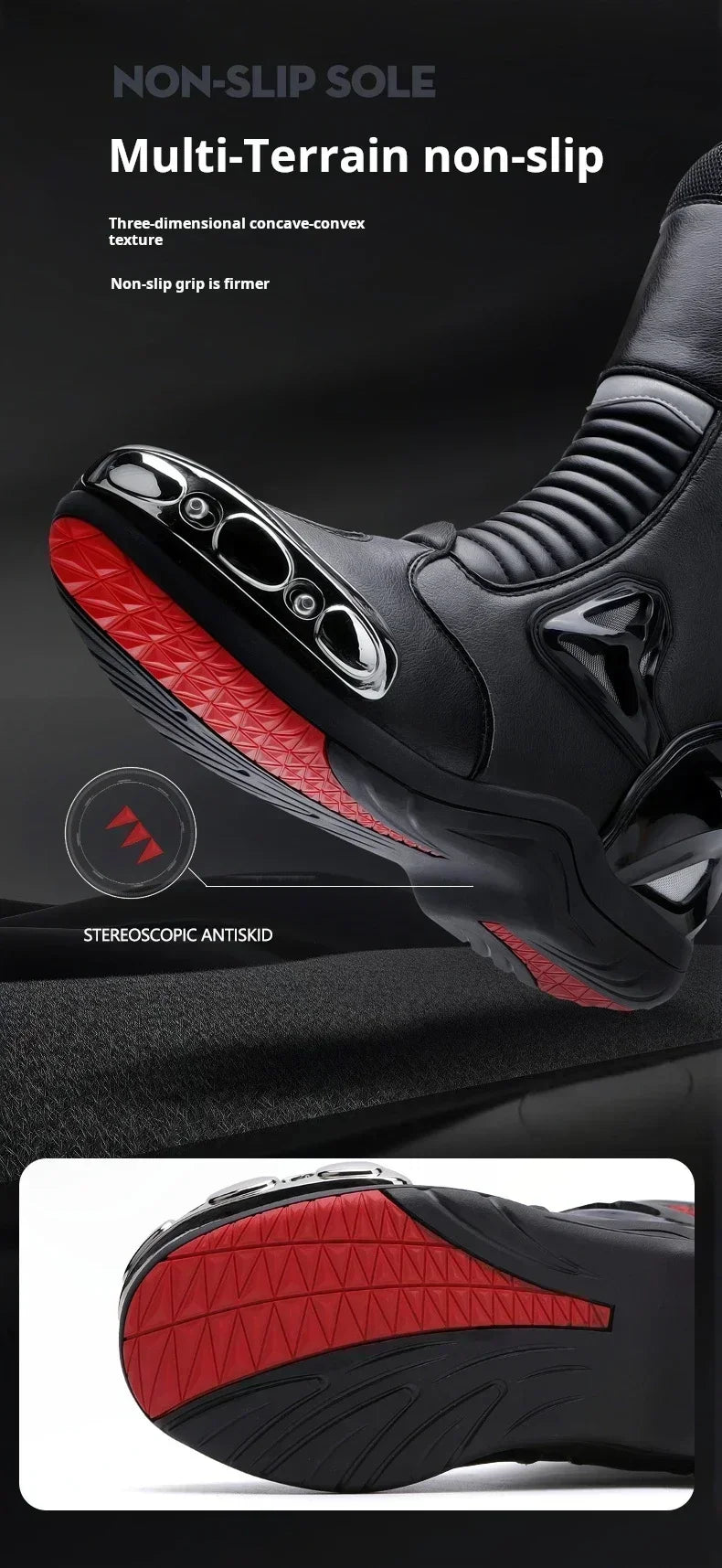 Professional Motocross Mid-Calf Long High Ankle Off-Road Racing Moto Rider Protective Shoes Men Woman Motorcycle Boots