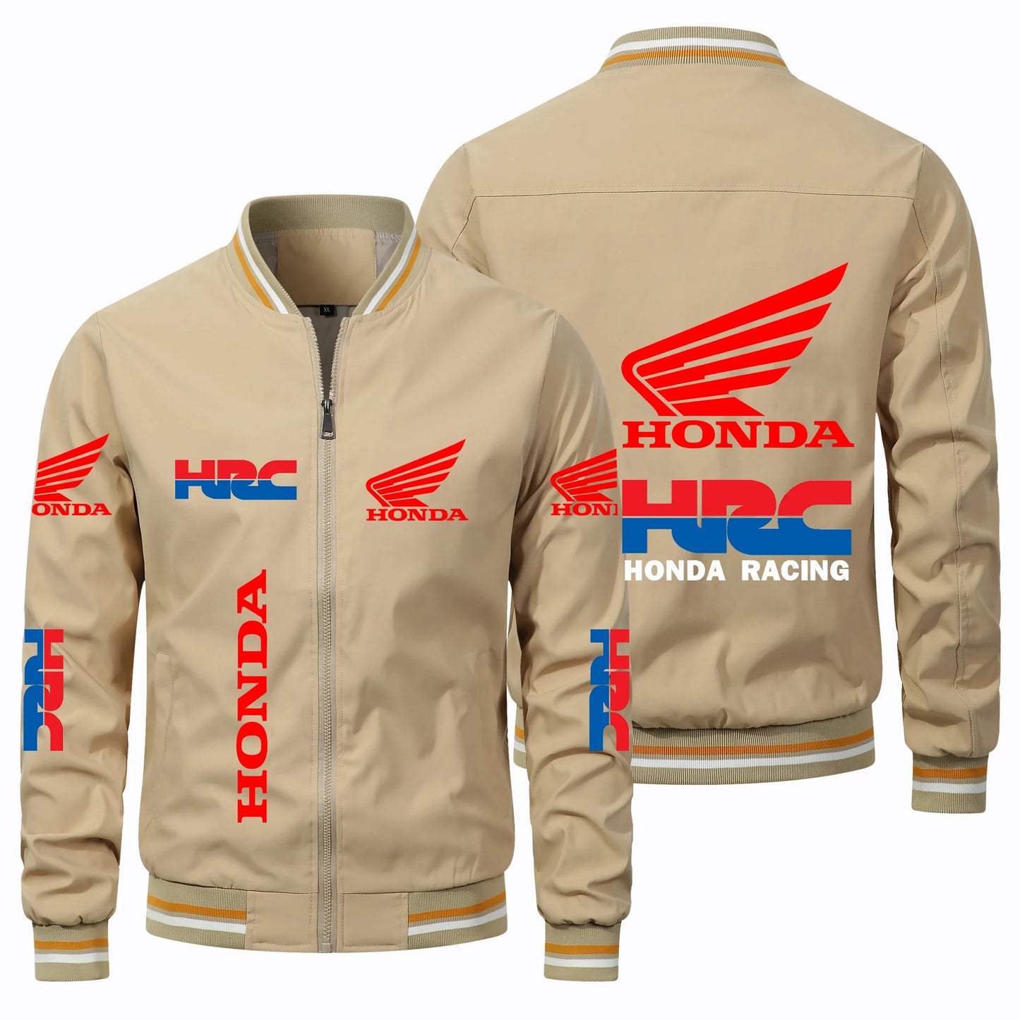 Giacca da motociclista Honda da uomo 2025, giacca con logo Honda Wing HRC, giacca da motociclista oversize, abbigliamento da uomo Honda, cappotti