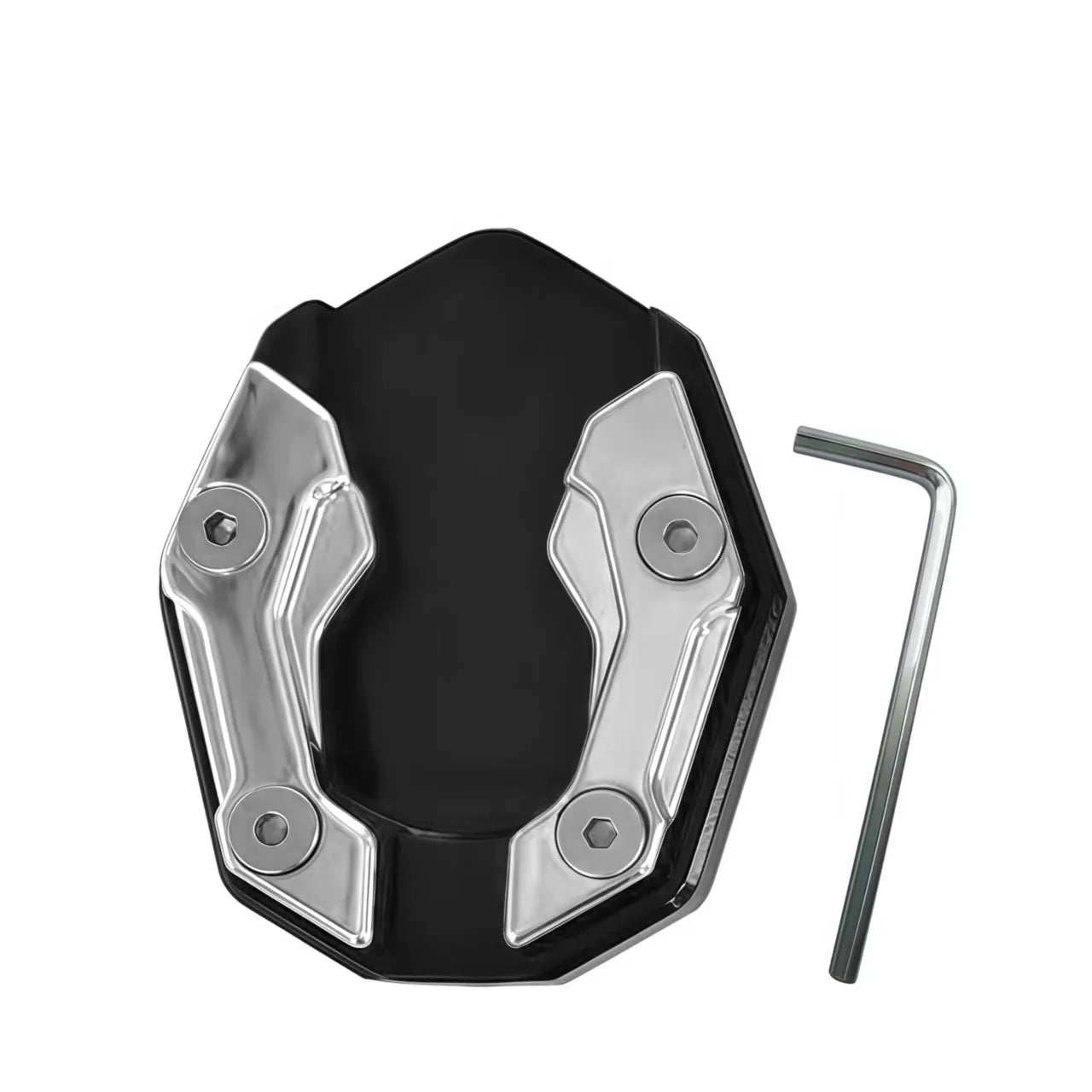 Scooter Motorbike Accessories Extension Foot Pad Support Plate Aluminum Alloy Motorcycle Bike Kickstand Extender Foot Side Stand