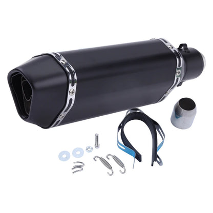 CHmotor Carbon Fiber Motorcycle Exhaust Muffler Pipe 250cc 350cc 600cc Escape Moto Tube For Nmax Tmax530 Msx125 GSR600
