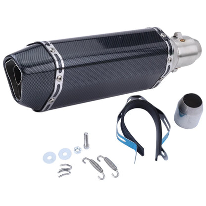 CHmotor Carbon Fiber Motorcycle Exhaust Muffler Pipe 250cc 350cc 600cc Escape Moto Tube For Nmax Tmax530 Msx125 GSR600