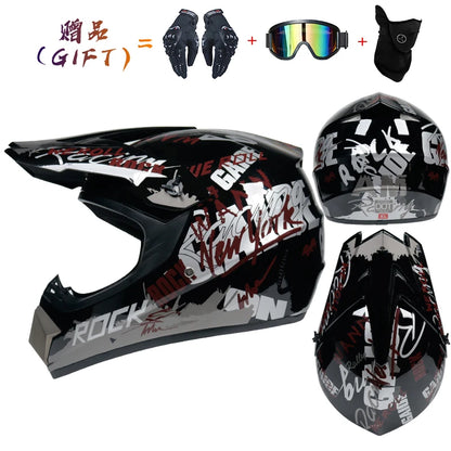 Casco da motocross di sicurezza Casco da motocross per bicicletta da discesa Capacete ATV Cross Casco da moto per bambini Dot ABS 1KG Unisex