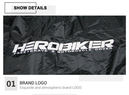 Motorcycle Cover Waterproof All Season Motorbike Cover Dustproof UV Protective Outdoor Indoor Moto Scooter Motorbike Rain Cover