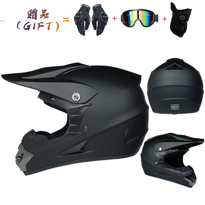 Casco da motocross di sicurezza Casco da motocross per bicicletta da discesa Capacete ATV Cross Casco da moto per bambini Dot ABS 1KG Unisex
