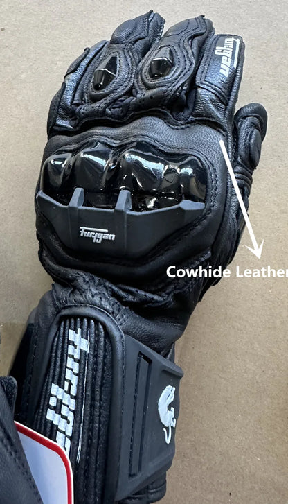 Motorcycle Gloves Afs6 Afs10 Afs18  Security Protection Windproof  Motocross Mittens Touch Screen Men's Leather Motorbike Glove