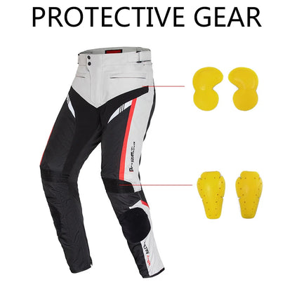 GHOST RACING Motorcycle Racing Jacket Man Waterproof Dirt Bike Pants Set With Protection Racing Suit Motocross Jacket Motor Suit
