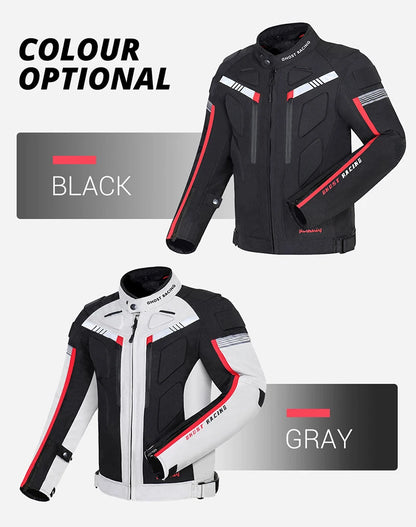 GHOST RACING Motorcycle Racing Jacket Man Waterproof Dirt Bike Pants Set With Protection Racing Suit Motocross Jacket Motor Suit