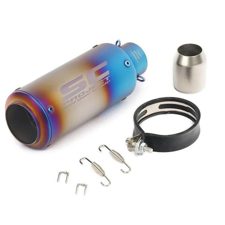 51/60mm Universal motorcycle sc exhaust inox muffler carbon fiber exhaust with DB Killer for z900 R3 R25 MT07 MT09 R1 Z400 Z650