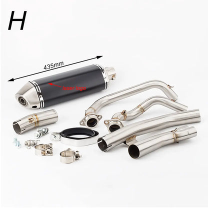 Motorcycle Exhaust full System Espace Moto Slip On for Honda Crf1100 Crf1100L Africa Twin Exhausts 2020 2021 2022 2023
