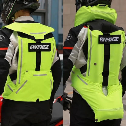 Gilet con airbag per moto, giacca protettiva per il corpo da moto, riflettente, airbag da motocross, gilet protettivo anticaduta
