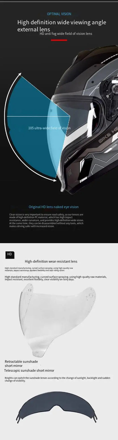 Full Face Motorcycle Helmets Latest Downhill Racing Motorbike Riding Casco Capacete De Moto DOT Approved For Men Women Kask