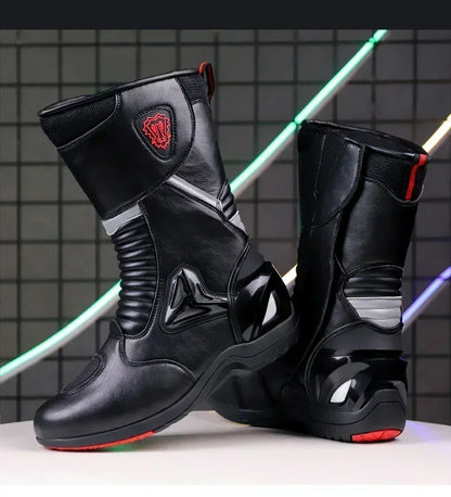 Professional Motocross Mid-Calf Long High Ankle Off-Road Racing Moto Rider Protective Shoes Men Woman Motorcycle Boots