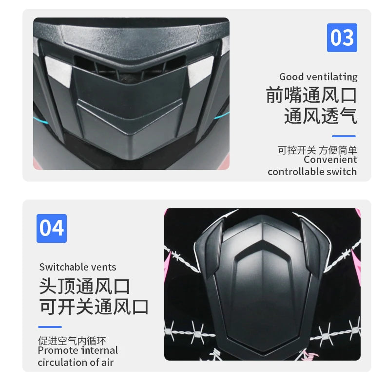 Caschi integrali da corsa invernali caldi con doppia visiera, casco da moto sportivo