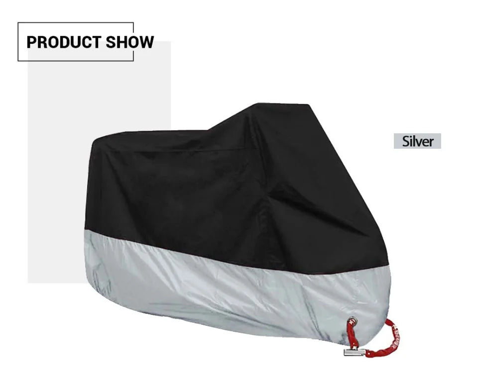 Motorcycle Cover Waterproof All Season Motorbike Cover Dustproof UV Protective Outdoor Indoor Moto Scooter Motorbike Rain Cover