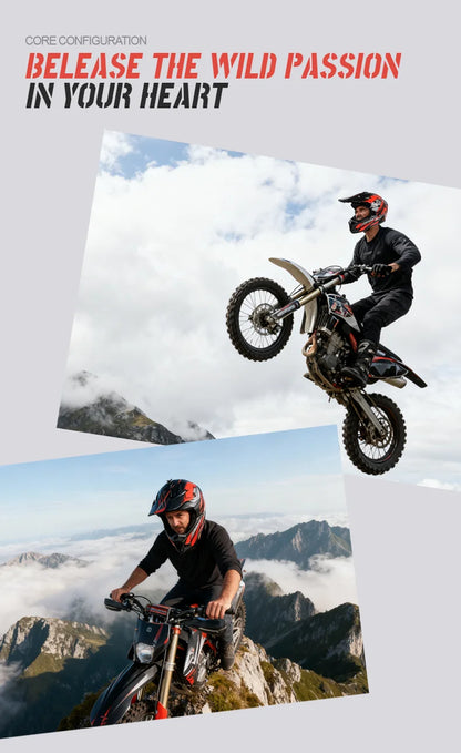 Casco da moto fuoristrada, casco integrale da rally e discesa con occhiali, adatto a tutte le stagioni, per uomini, donne e bambini.