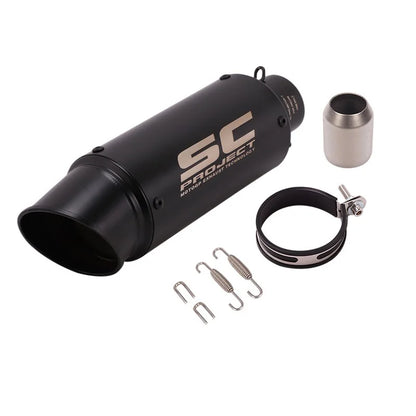 51/60mm Universal motorcycle sc exhaust inox muffler carbon fiber exhaust with DB Killer for z900 R3 R25 MT07 MT09 R1 Z400 Z650