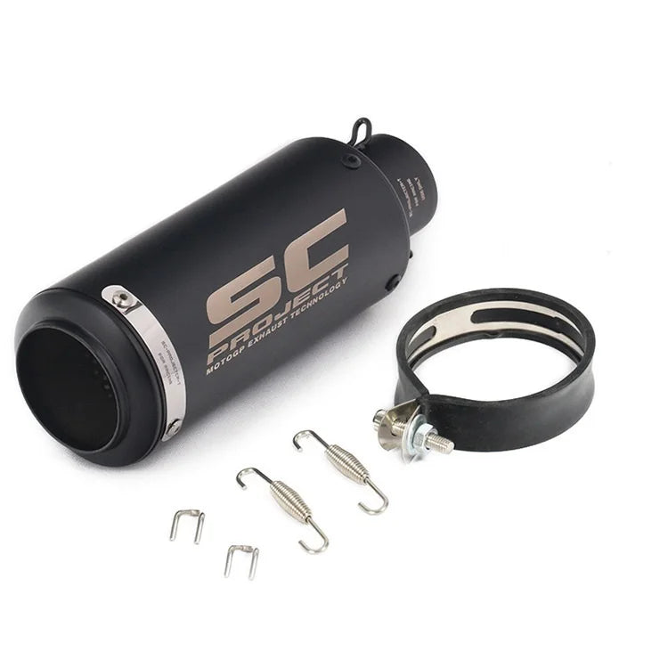 51/60mm Universal motorcycle sc exhaust inox muffler carbon fiber exhaust with DB Killer for z900 R3 R25 MT07 MT09 R1 Z400 Z650