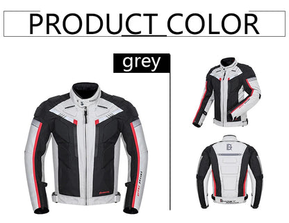 GHOST RACING Motorcycle Racing Jacket Man Waterproof Dirt Bike Pants Set With Protection Racing Suit Motocross Jacket Motor Suit