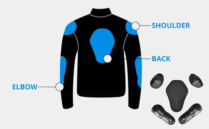 GHOST RACING Motorcycle Racing Jacket Man Waterproof Dirt Bike Pants Set With Protection Racing Suit Motocross Jacket Motor Suit