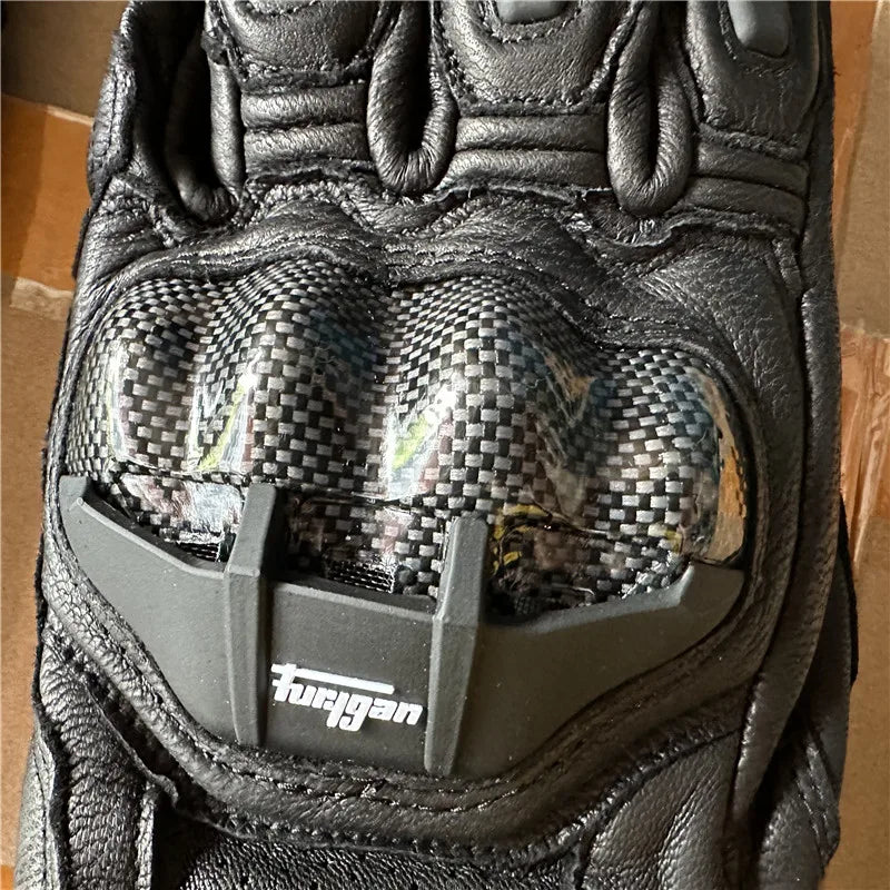 Motorcycle Gloves Afs6 Afs10 Afs18  Security Protection Windproof  Motocross Mittens Touch Screen Men's Leather Motorbike Glove