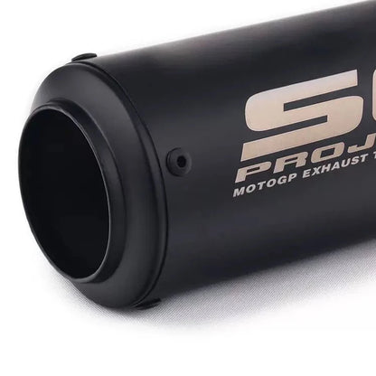 51/60mm universal motorcycle exhaust pipe straight-through exhaust pipe suitable For Yamha Honda racing motorcycle GP project