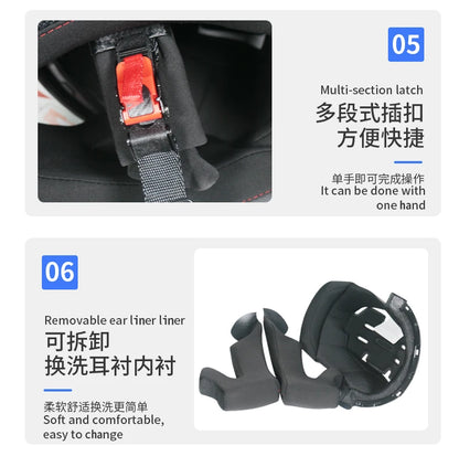 Caschi integrali da corsa invernali caldi con doppia visiera, casco da moto sportivo