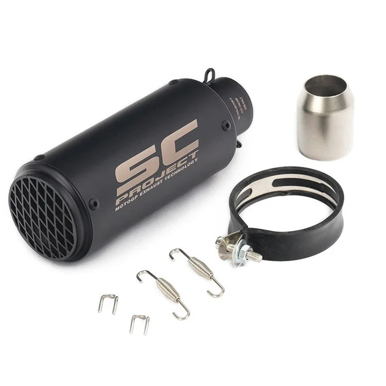51/60mm Universal motorcycle sc exhaust inox muffler carbon fiber exhaust with DB Killer for z900 R3 R25 MT07 MT09 R1 Z400 Z650