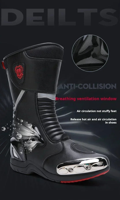 Professional Motocross Mid-Calf Long High Ankle Off-Road Racing Moto Rider Protective Shoes Men Woman Motorcycle Boots