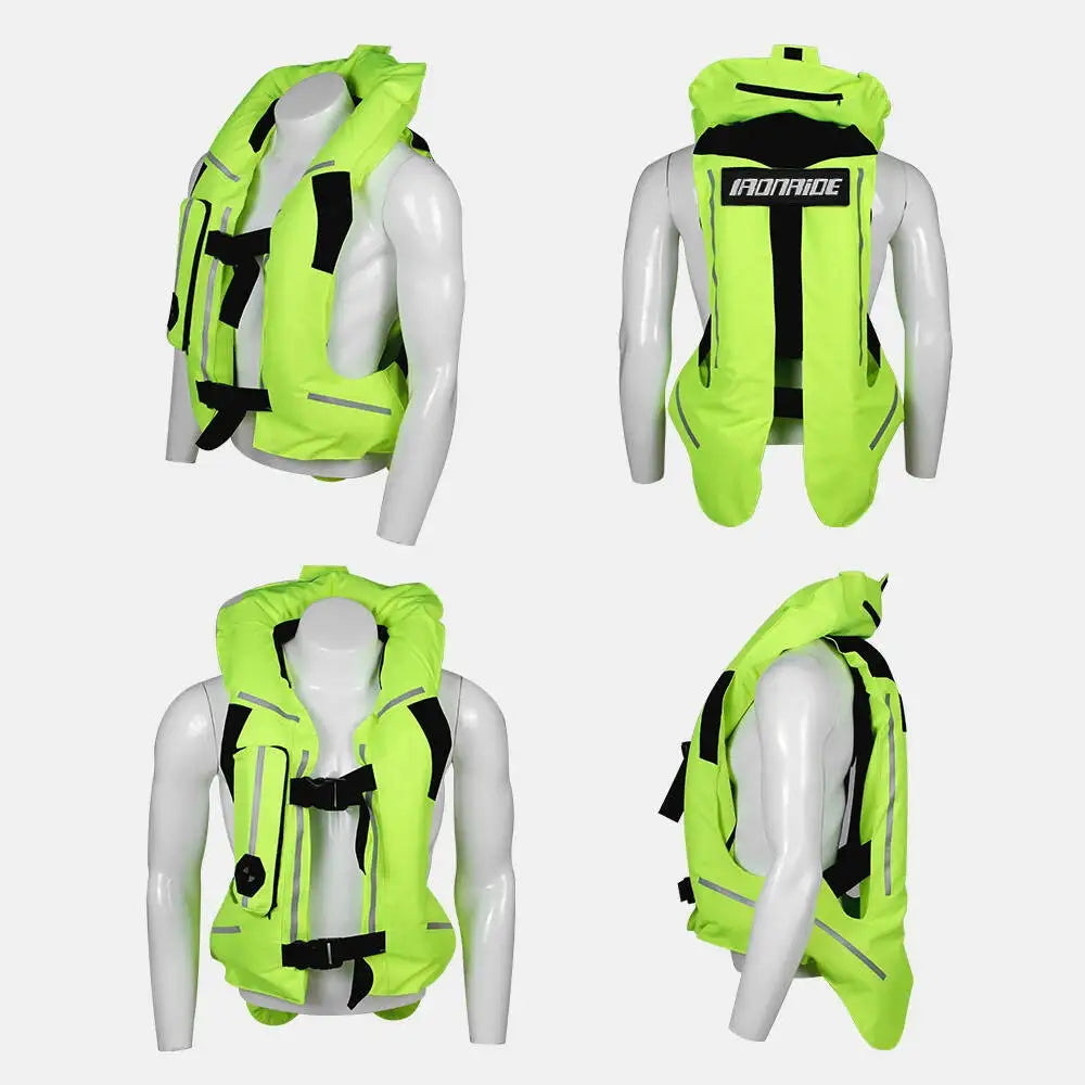 Gilet con airbag per moto, giacca protettiva per il corpo da moto, riflettente, airbag da motocross, gilet protettivo anticaduta