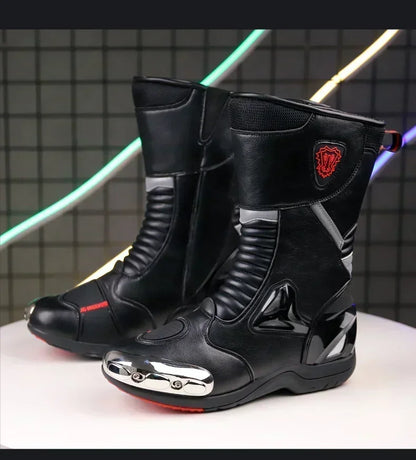 Professional Motocross Mid-Calf Long High Ankle Off-Road Racing Moto Rider Protective Shoes Men Woman Motorcycle Boots