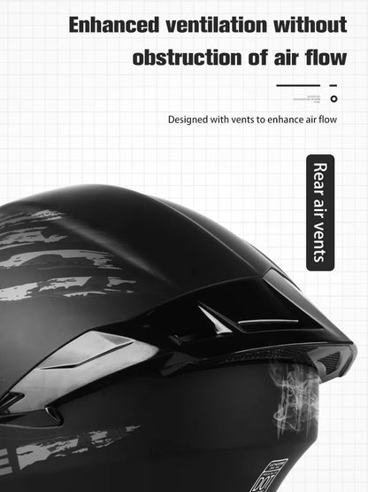 DOT Uchoose Approved Helmets Crash Motorbike Protective Gear Men Women Flip Up Helmet Motorcycle Visor Double Sun