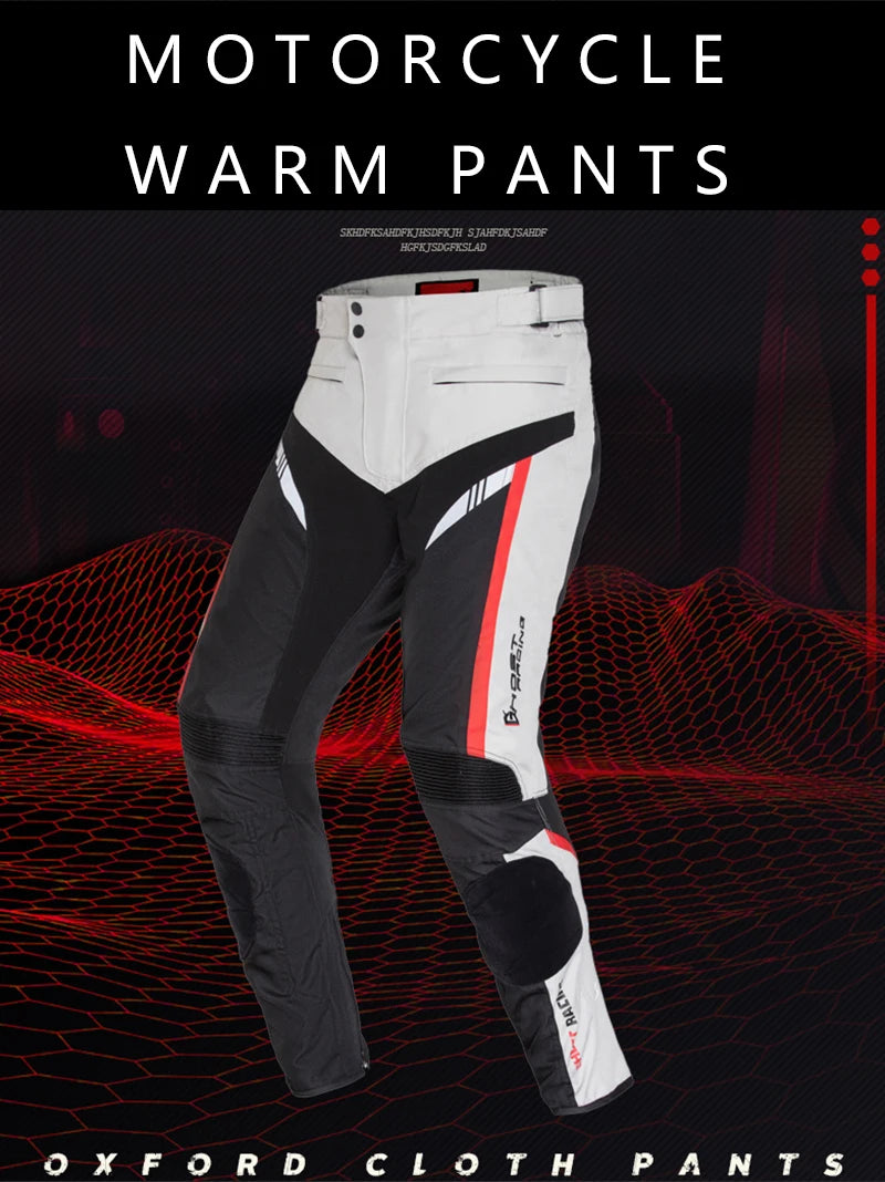 GHOST RACING Motorcycle Racing Jacket Man Waterproof Dirt Bike Pants Set With Protection Racing Suit Motocross Jacket Motor Suit