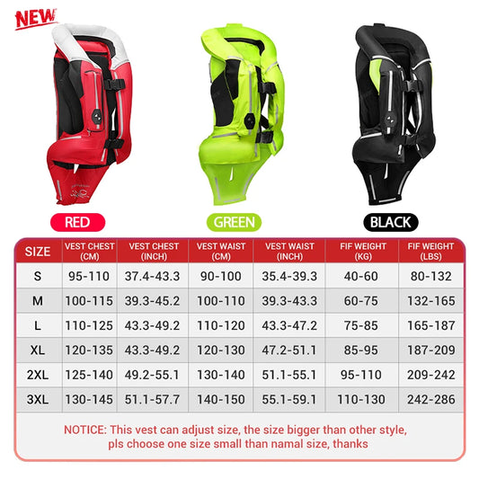 Gilet con airbag per moto, giacca protettiva per il corpo da moto, riflettente, airbag da motocross, gilet protettivo anticaduta