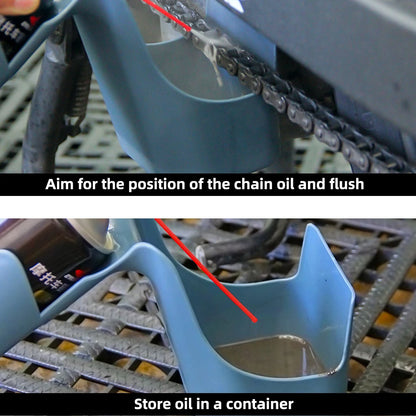 Motorcycle Bike Chain Oil Storage Tool  Agent Widely Used Chain Oil Anti-spray Tool Box Chain Cleaning Oil Splash-Proof Tool