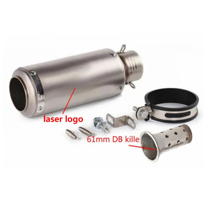 51/60mm Universal motorcycle sc exhaust inox muffler carbon fiber exhaust with DB Killer for z900 R3 R25 MT07 MT09 R1 Z400 Z650