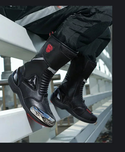 Professional Motocross Mid-Calf Long High Ankle Off-Road Racing Moto Rider Protective Shoes Men Woman Motorcycle Boots