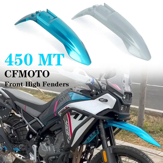Accessori per moto Protezione parafango anteriore Parafango alto per CFMOTO 450-MT 450 MT 450MT Plastica ABS blu grigio