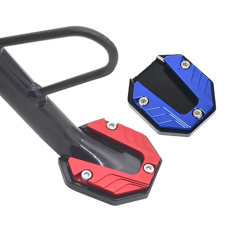 Scooter Motorbike Accessories Extension Foot Pad Support Plate Aluminum Alloy Motorcycle Bike Kickstand Extender Foot Side Stand
