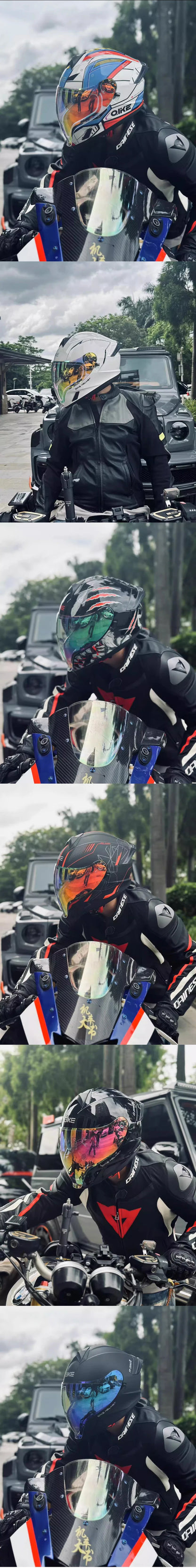 Full Face Motorcycle Helmets Latest Downhill Racing Motorbike Riding Casco Capacete De Moto DOT Approved For Men Women Kask