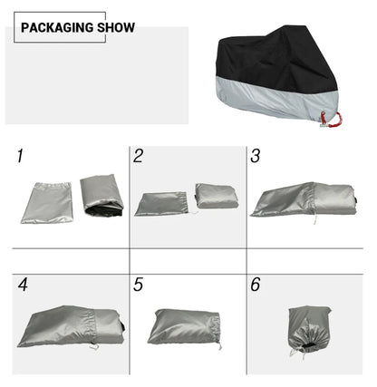 Motorcycle Cover Waterproof All Season Motorbike Cover Dustproof UV Protective Outdoor Indoor Moto Scooter Motorbike Rain Cover