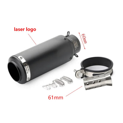 51/60mm Universal motorcycle sc exhaust inox muffler carbon fiber exhaust with DB Killer for z900 R3 R25 MT07 MT09 R1 Z400 Z650