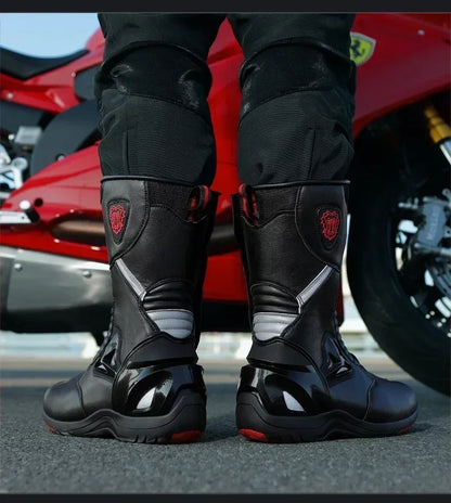 Professional Motocross Mid-Calf Long High Ankle Off-Road Racing Moto Rider Protective Shoes Men Woman Motorcycle Boots