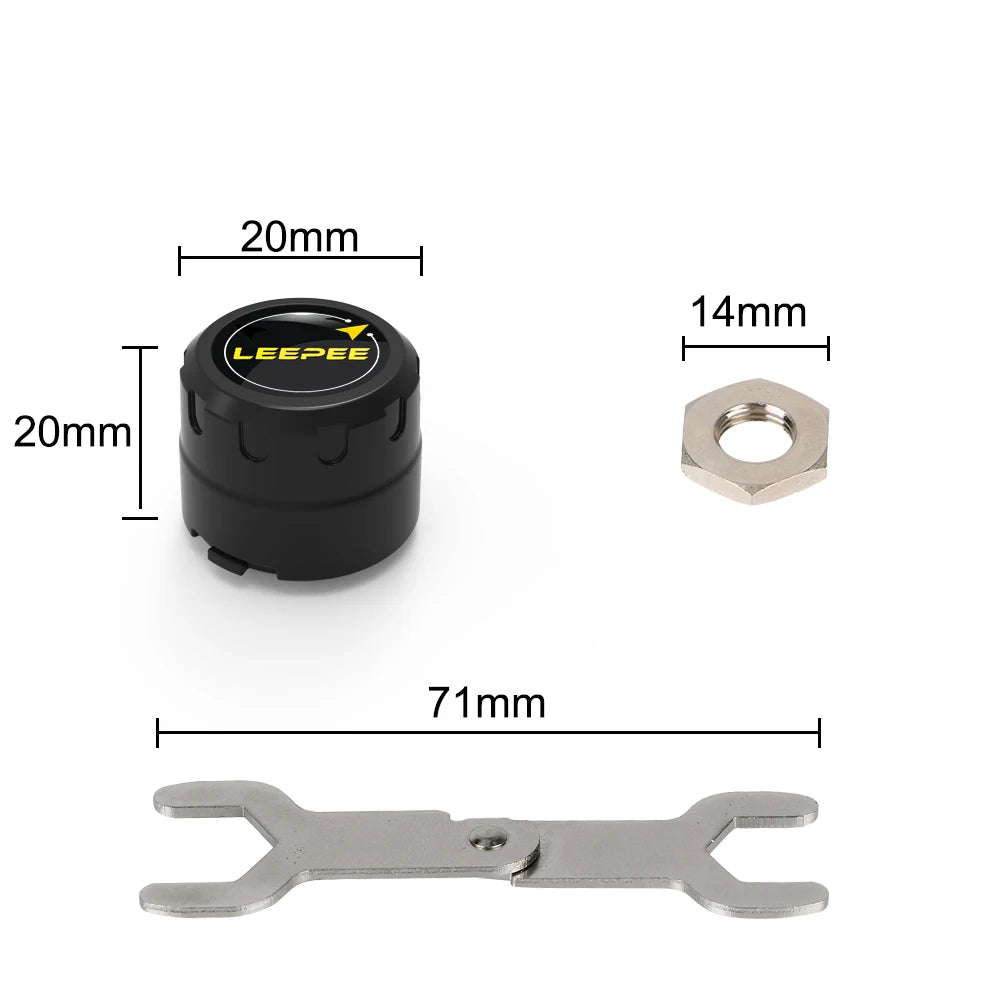 Motorcycle TPMS 2 Sensors Bluetooth 4.0 5.0 Tire Pressure Monitoring System Pit Bike Tyre Tester Diagnostic Set Moto Accessories